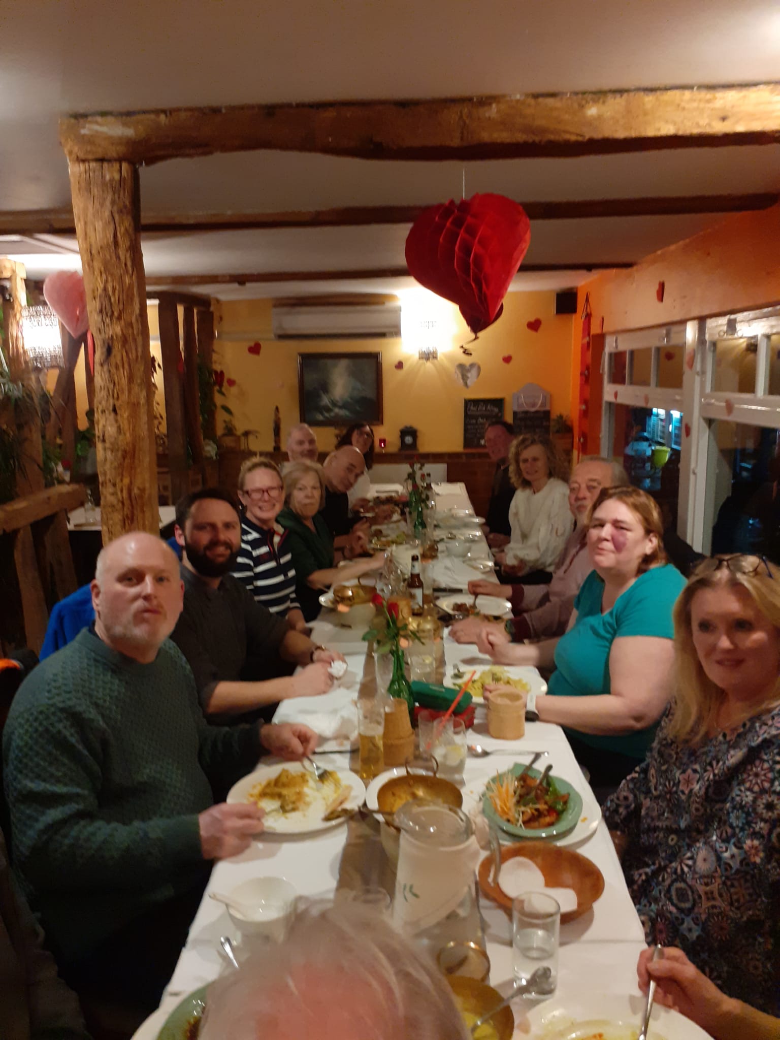 dinner at the Ruam Thai restaurant
